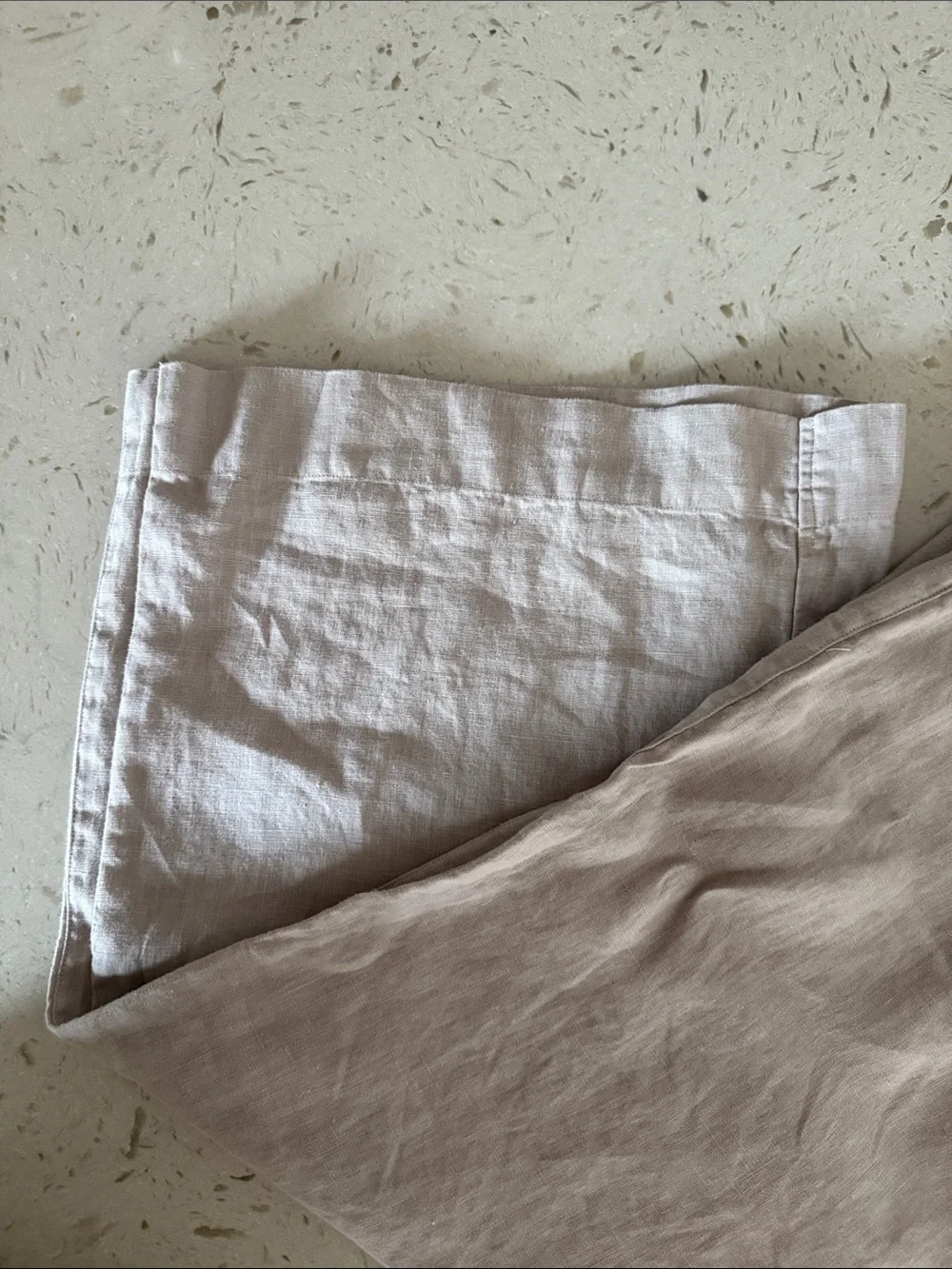 Frank & Eileen Wide-Leg Linen Joggers in Light Beige